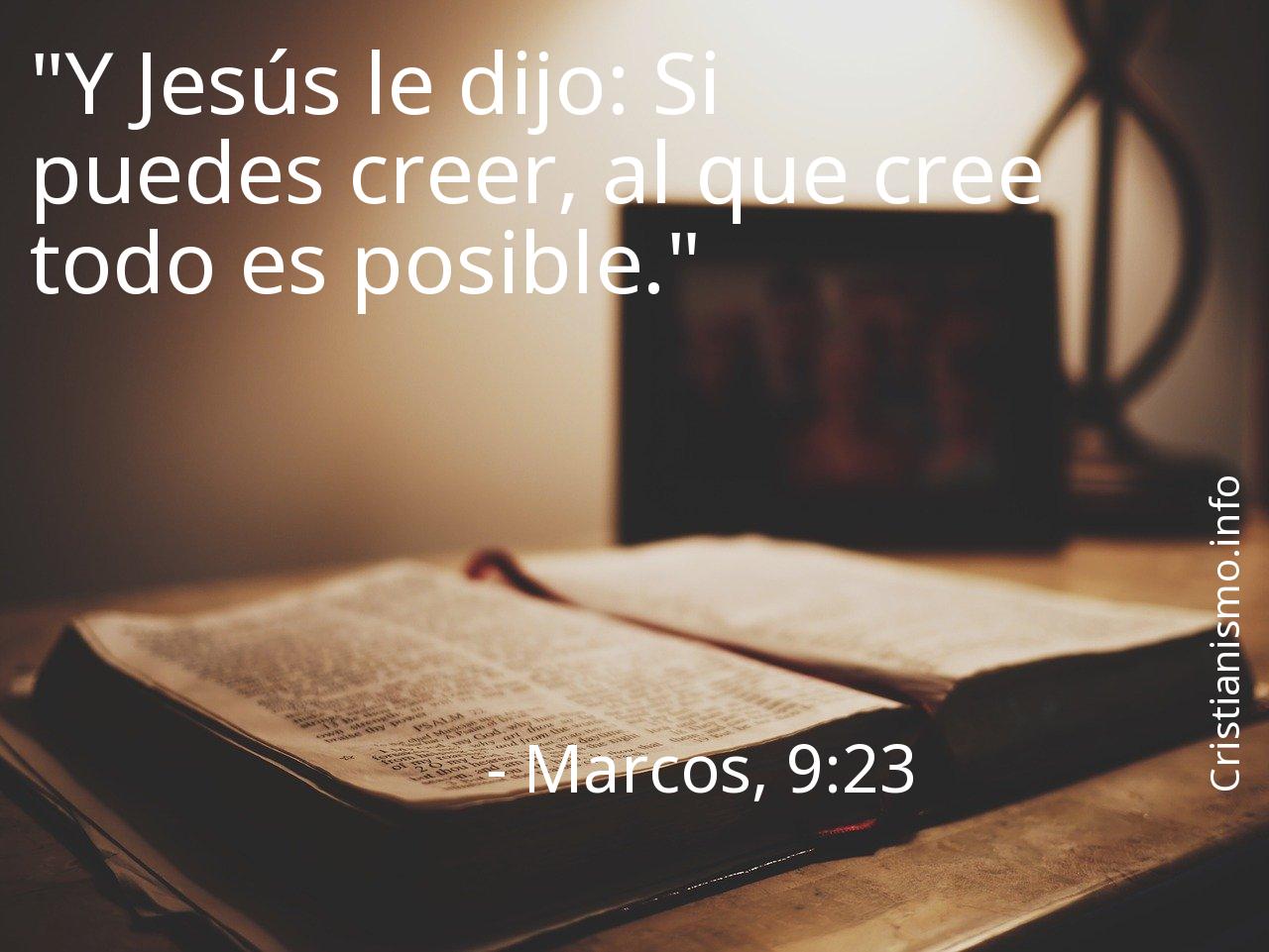 Marcos 9:23 - Versículo da Bíblia 